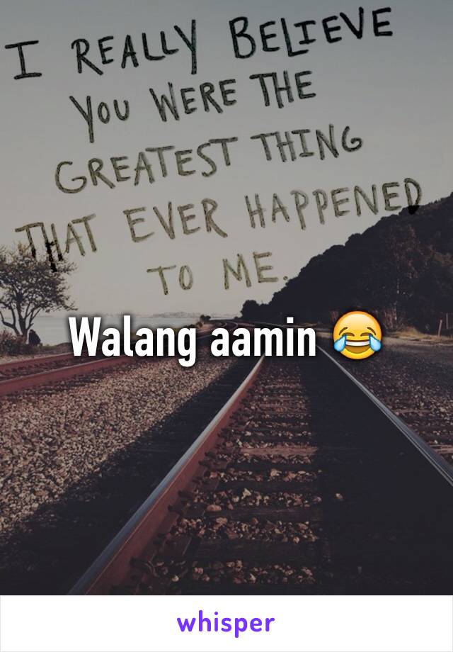 Walang aamin 😂