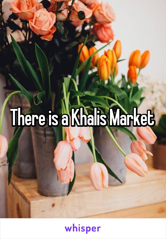 There is a Khalis Market 