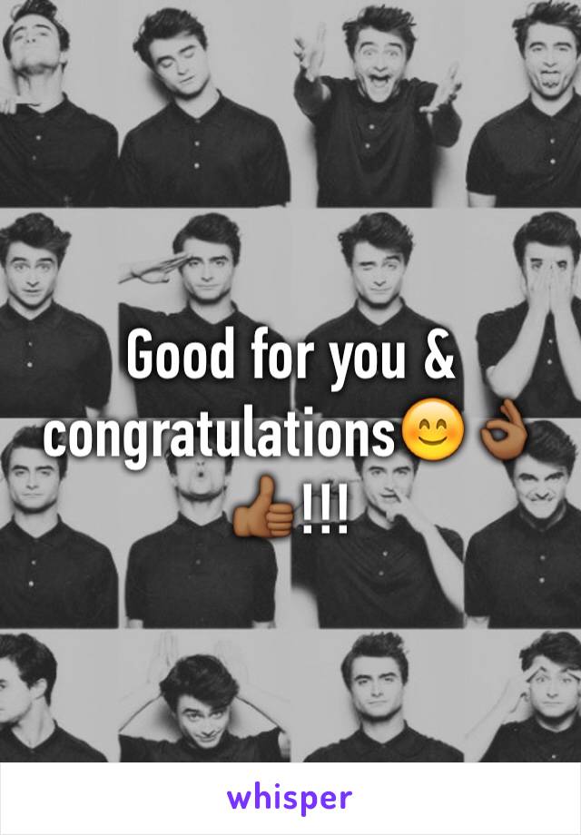 Good for you & congratulations😊👌🏾👍🏾!!!