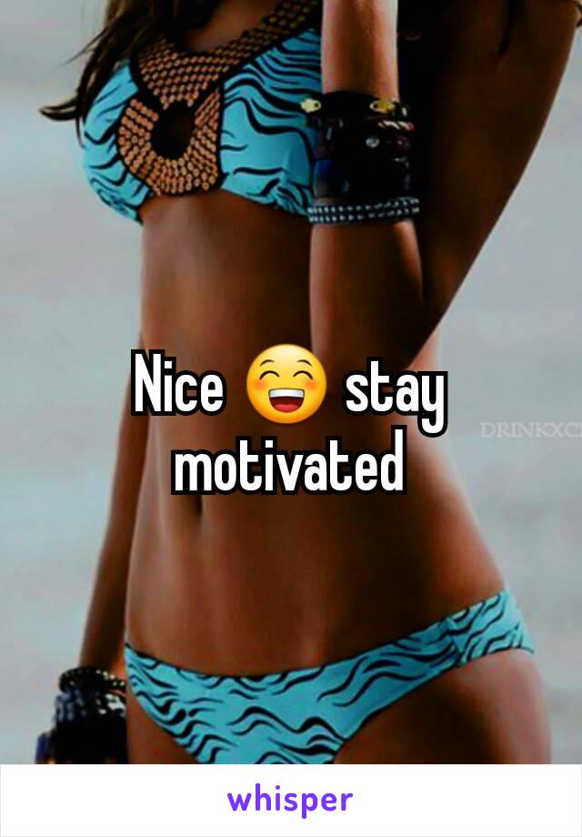 Nice 😁 stay motivated