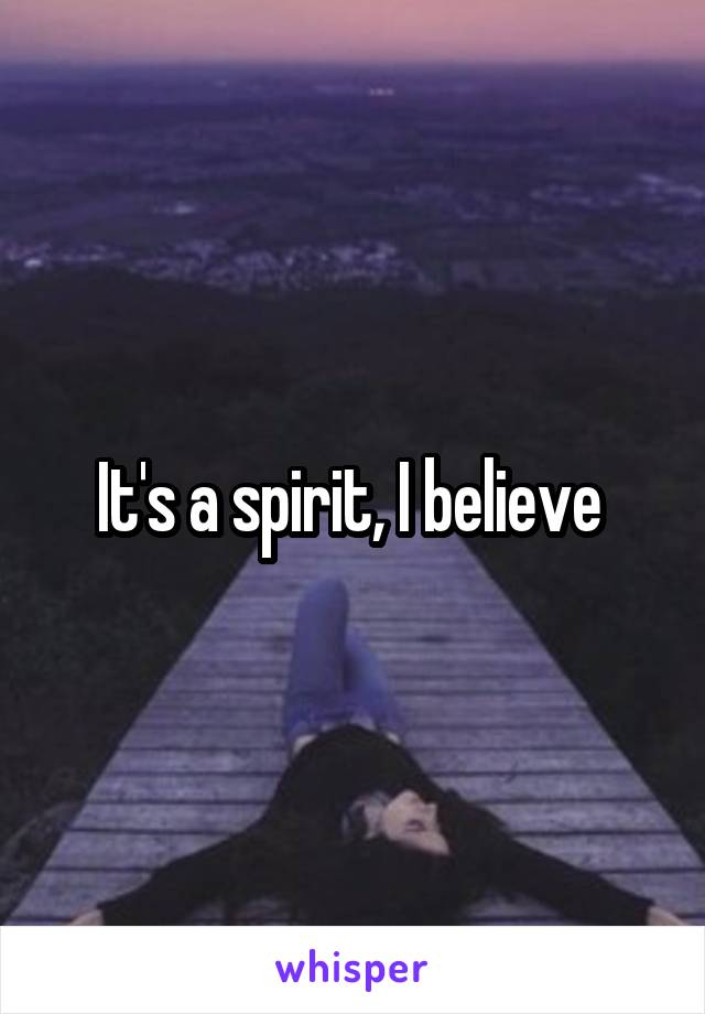 It's a spirit, I believe 