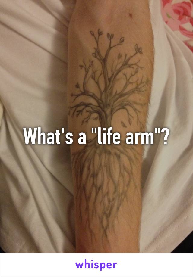 What's a "life arm"?