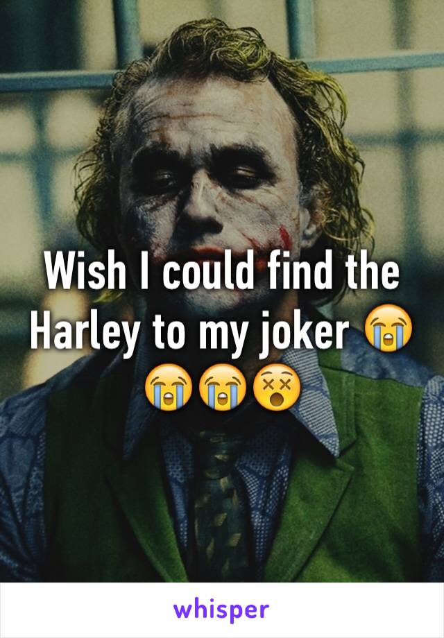 Wish I could find the Harley to my joker 😭😭😭😵