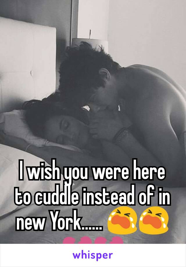 I wish you were here to cuddle instead of in new York...... 😭😭💔💔