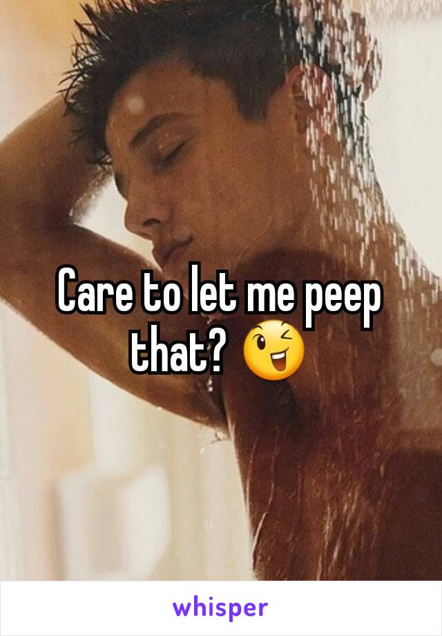 Care to let me peep that? 😉