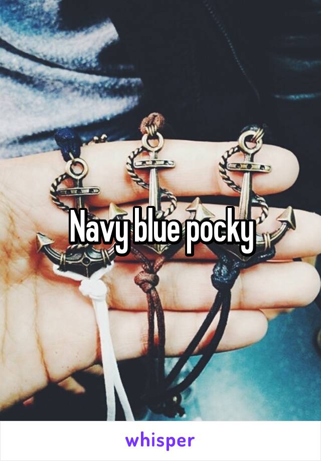 Navy blue pocky