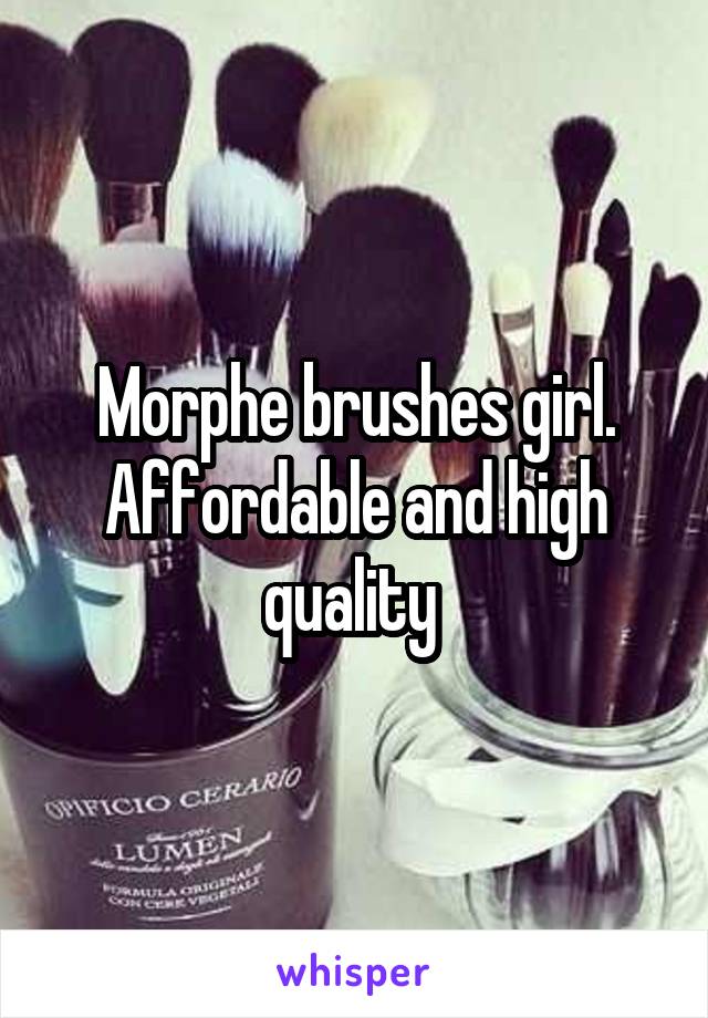 Morphe brushes girl. Affordable and high quality 