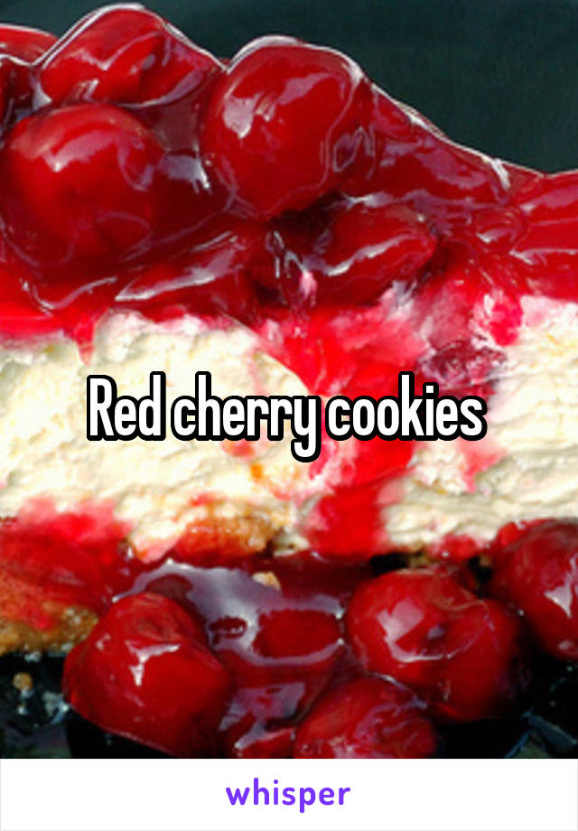 Red cherry cookies 