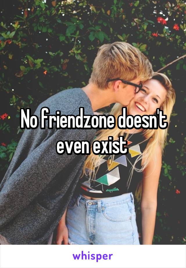 No friendzone doesn't even exist 