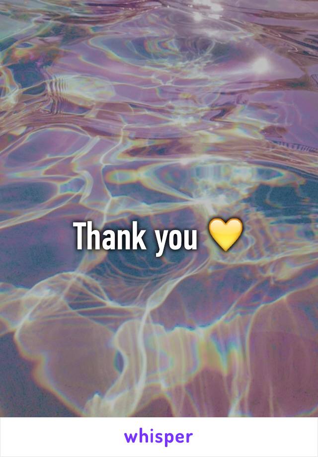 Thank you 💛