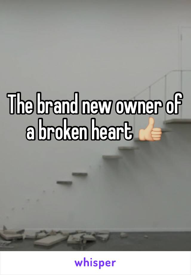 The brand new owner of a broken heart 👍🏼