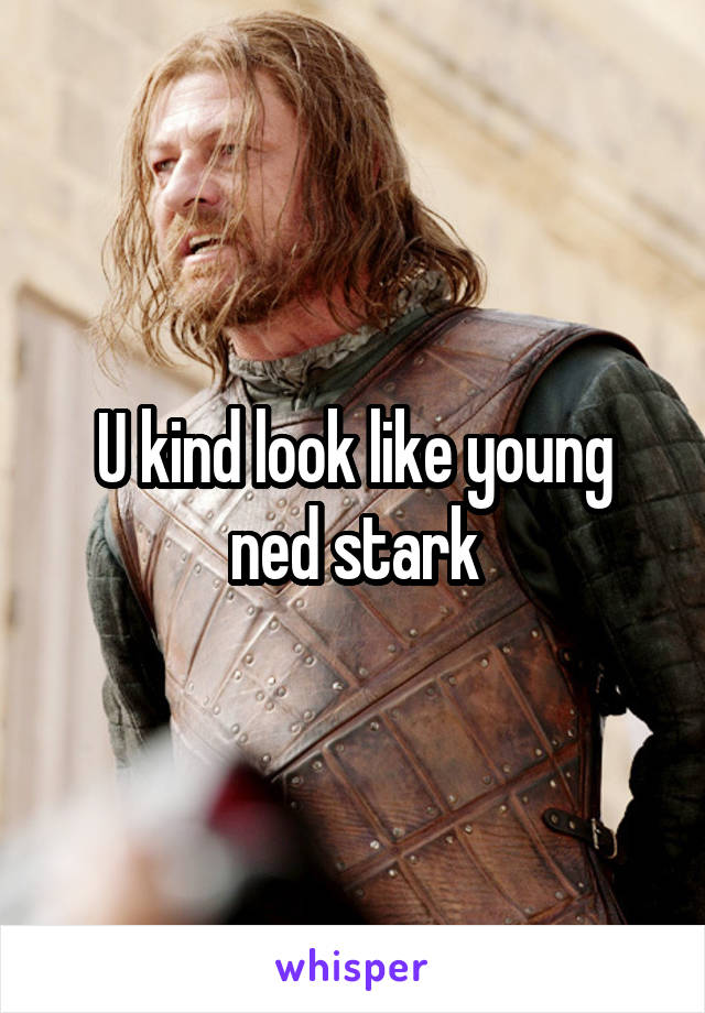 U kind look like young ned stark