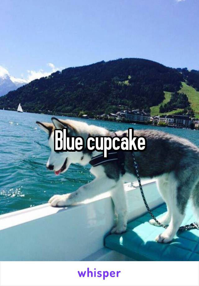 Blue cupcake