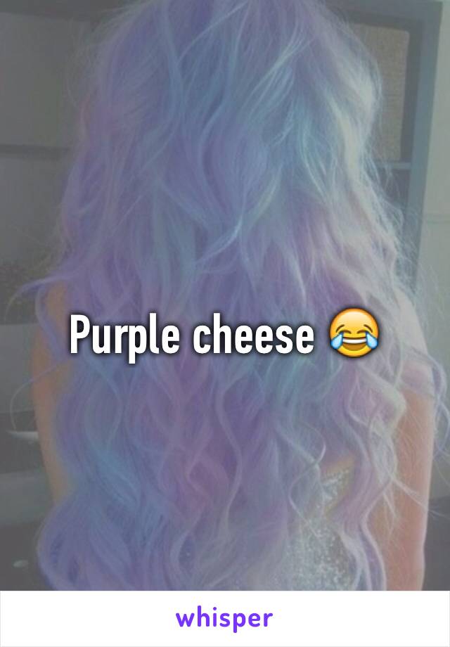 Purple cheese 😂