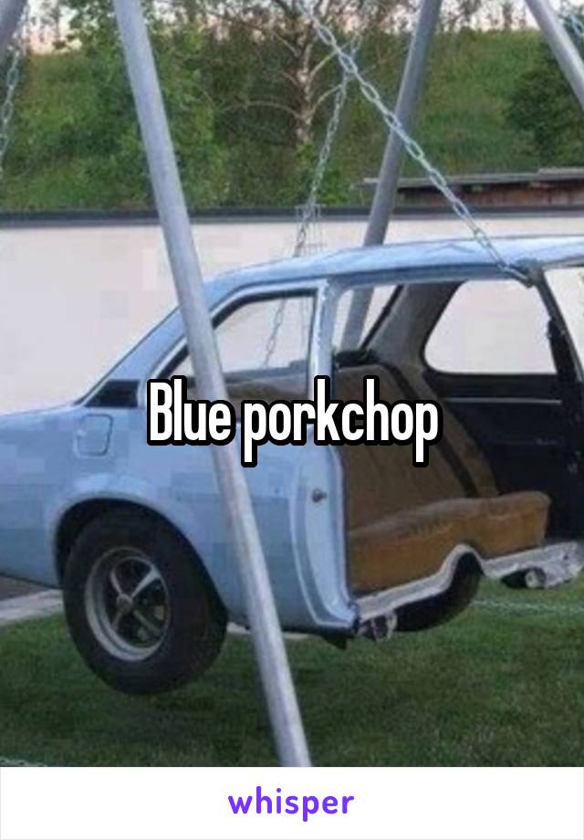 Blue porkchop