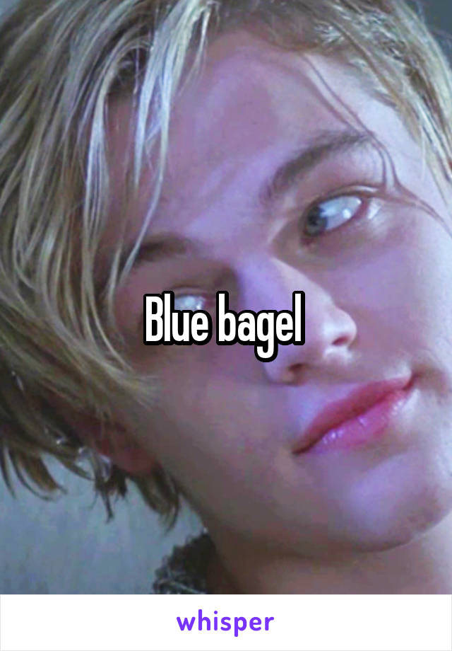 Blue bagel 