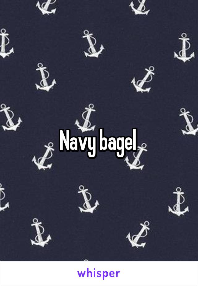 Navy bagel 