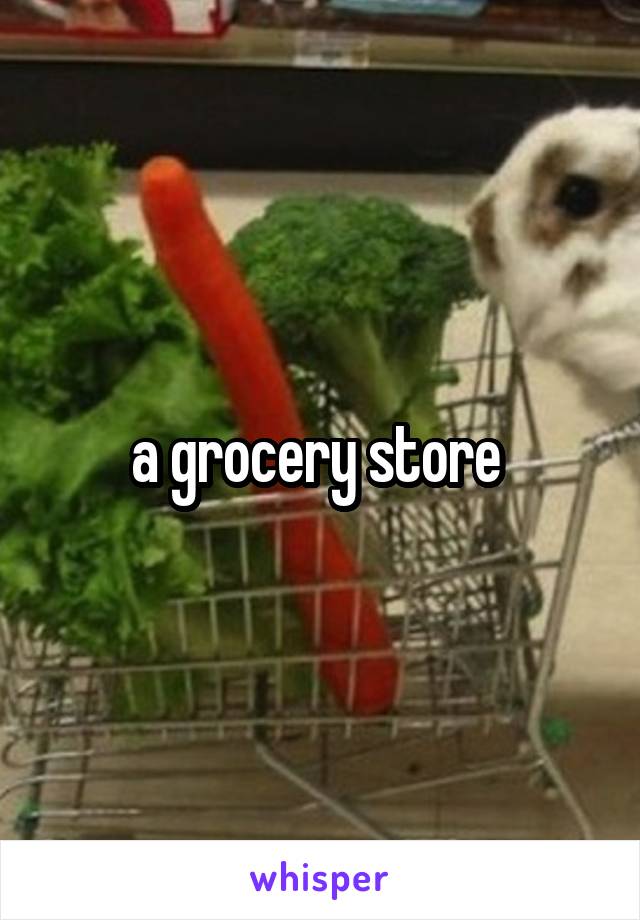 a grocery store 