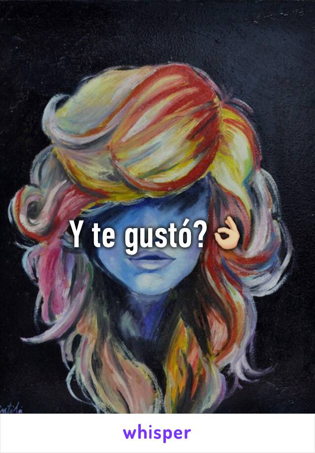 Y te gustó?👌🏼