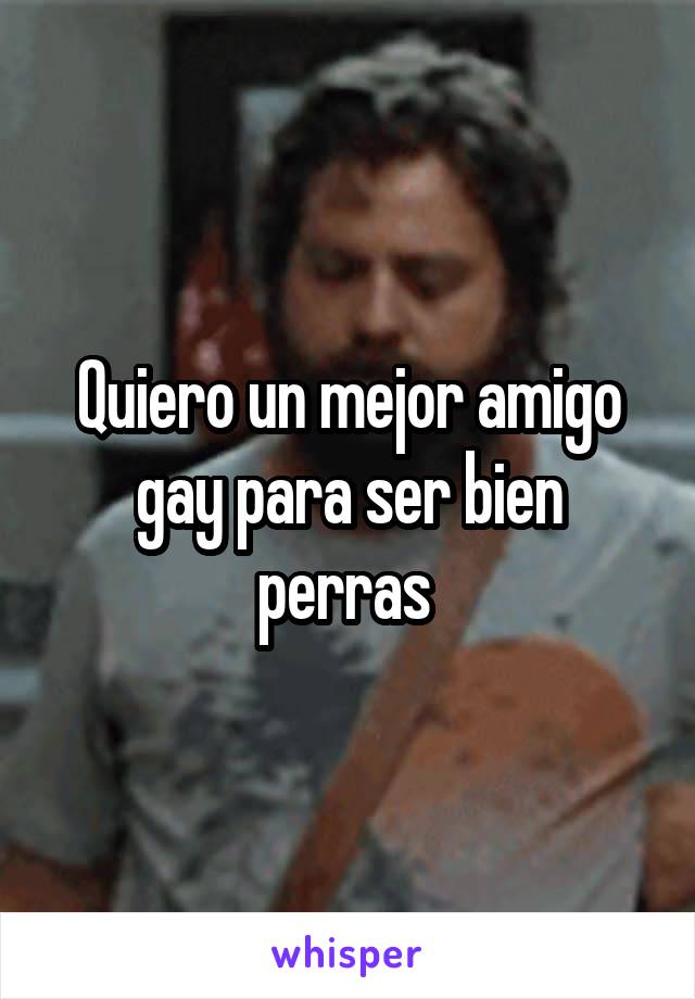 Quiero un mejor amigo gay para ser bien perras 