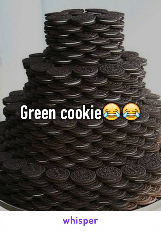 Green cookie😂😂