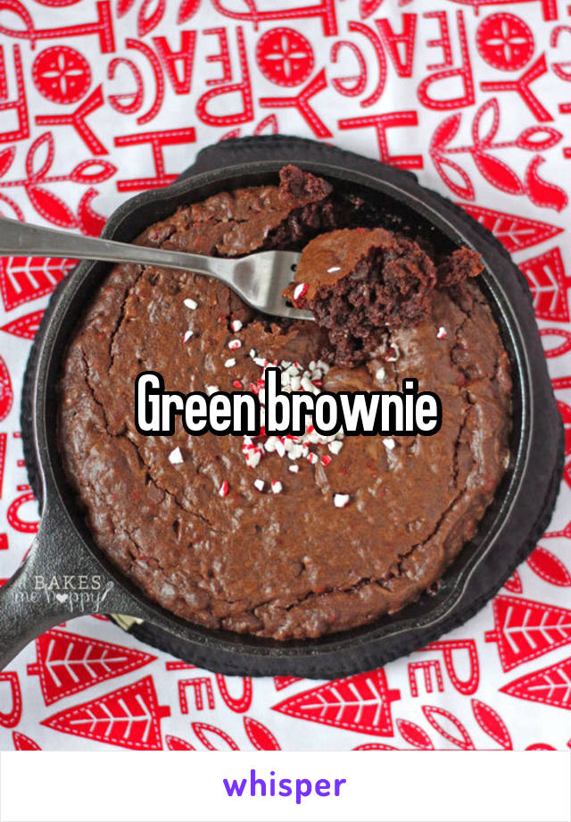 Green brownie