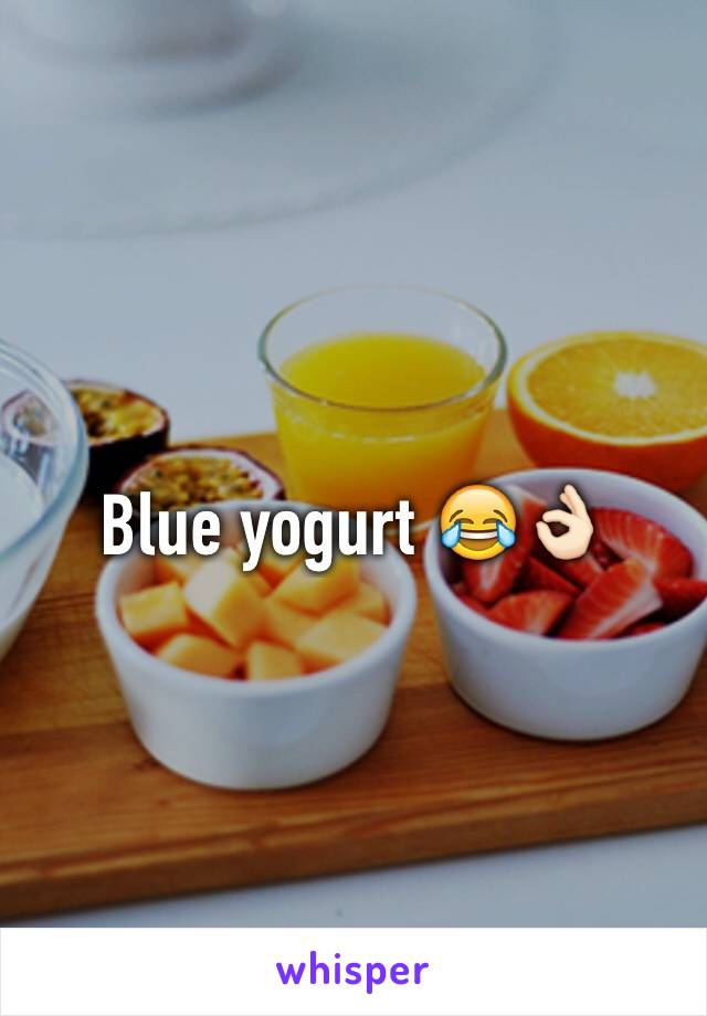 Blue yogurt 😂👌🏻