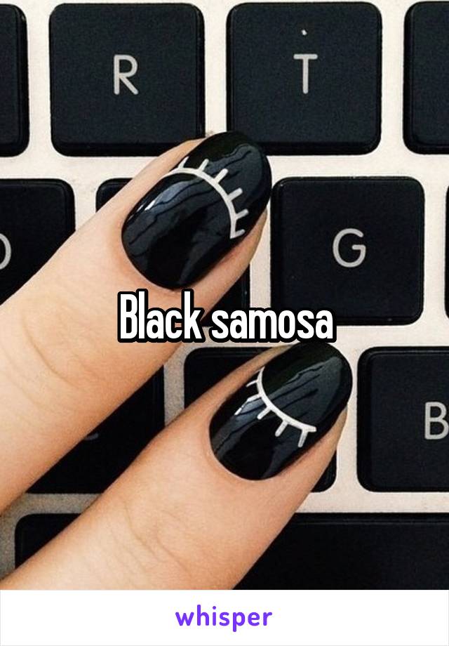 Black samosa