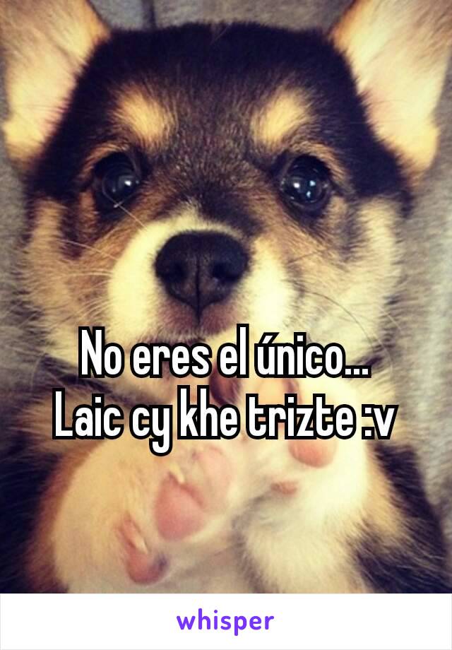 No eres el único...
Laic cy khe trizte :v