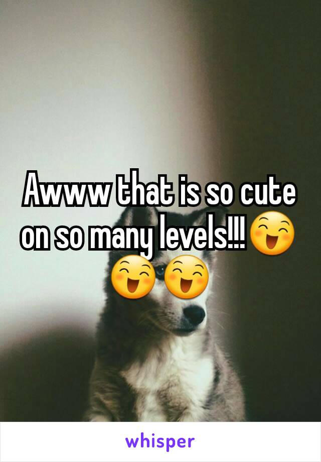 Awww that is so cute on so many levels!!!😄😄😄