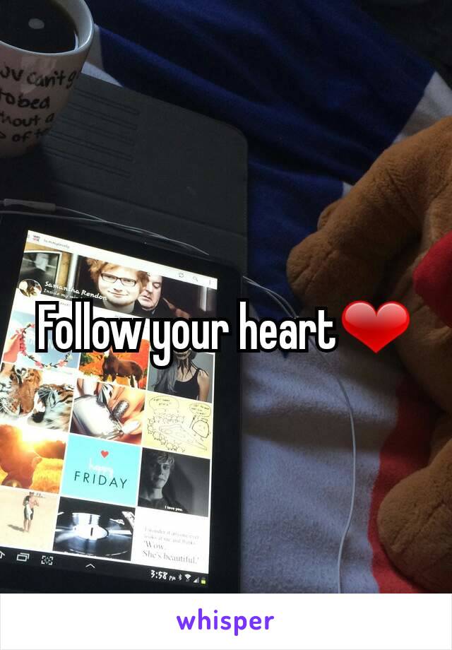Follow your heart❤