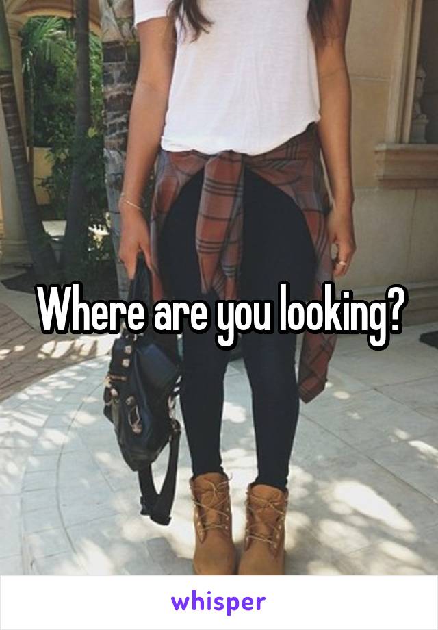 Where are you looking?