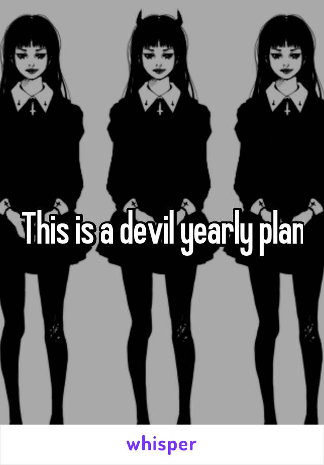 This is a devil yearly plan