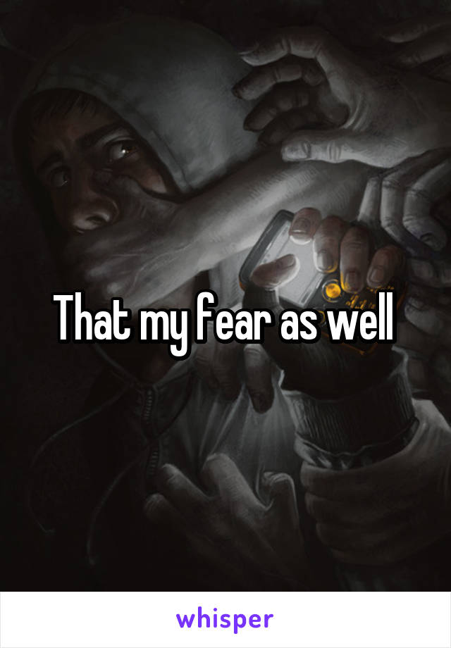 That my fear as well 