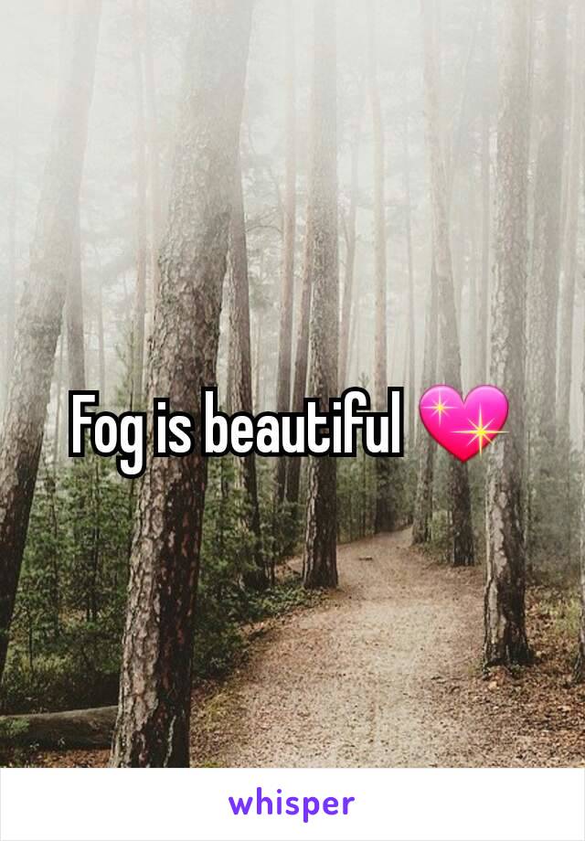 Fog is beautiful 💖