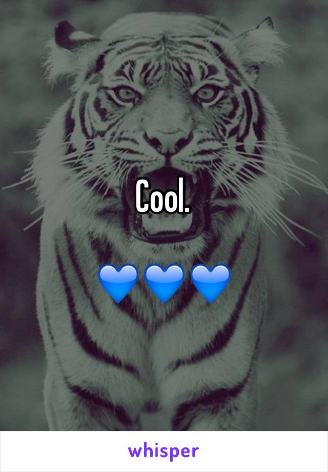 Cool.

💙💙💙