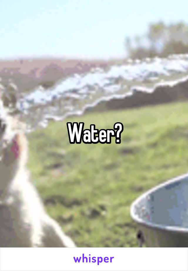 Water?