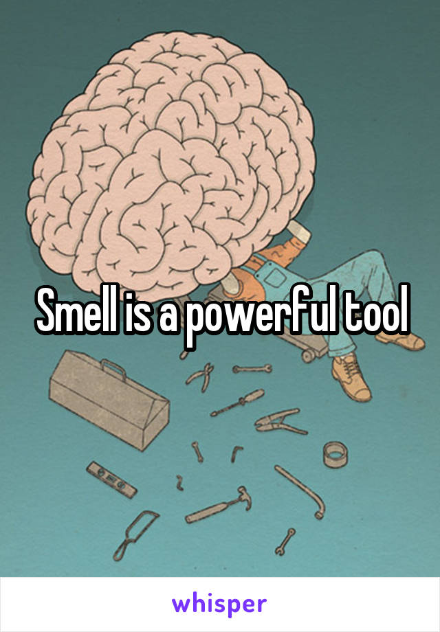 Smell is a powerful tool