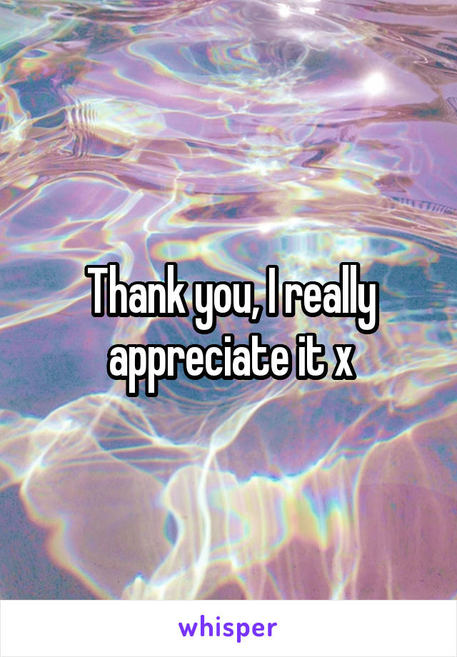 Thank you, I really appreciate it x