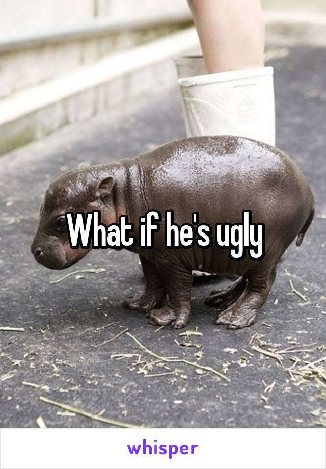 What if he's ugly