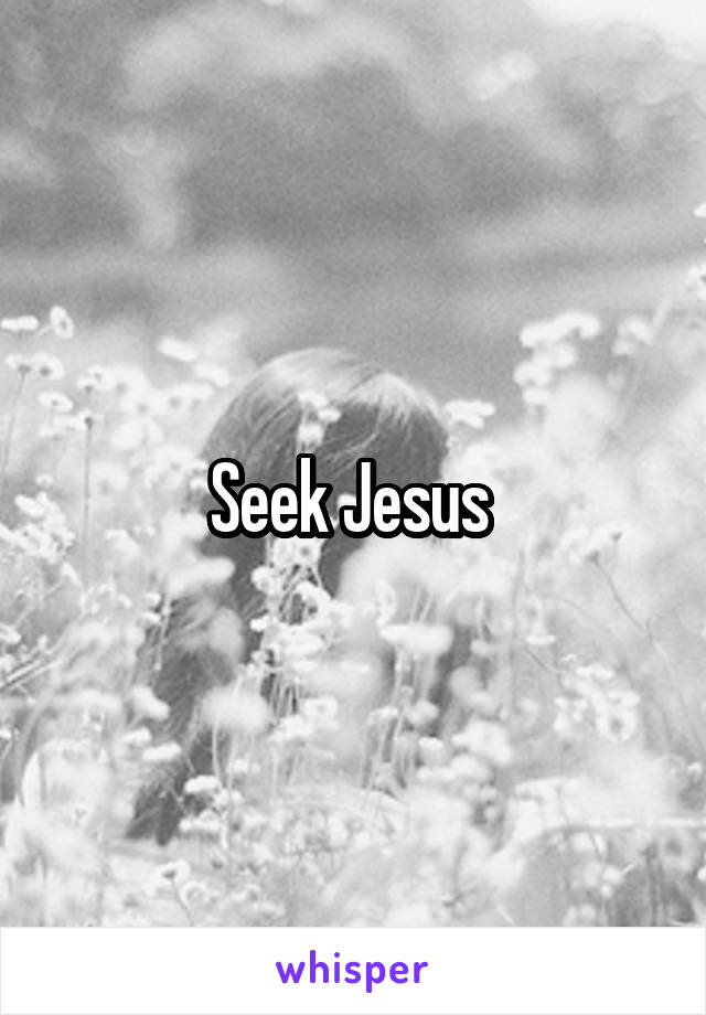 Seek Jesus 