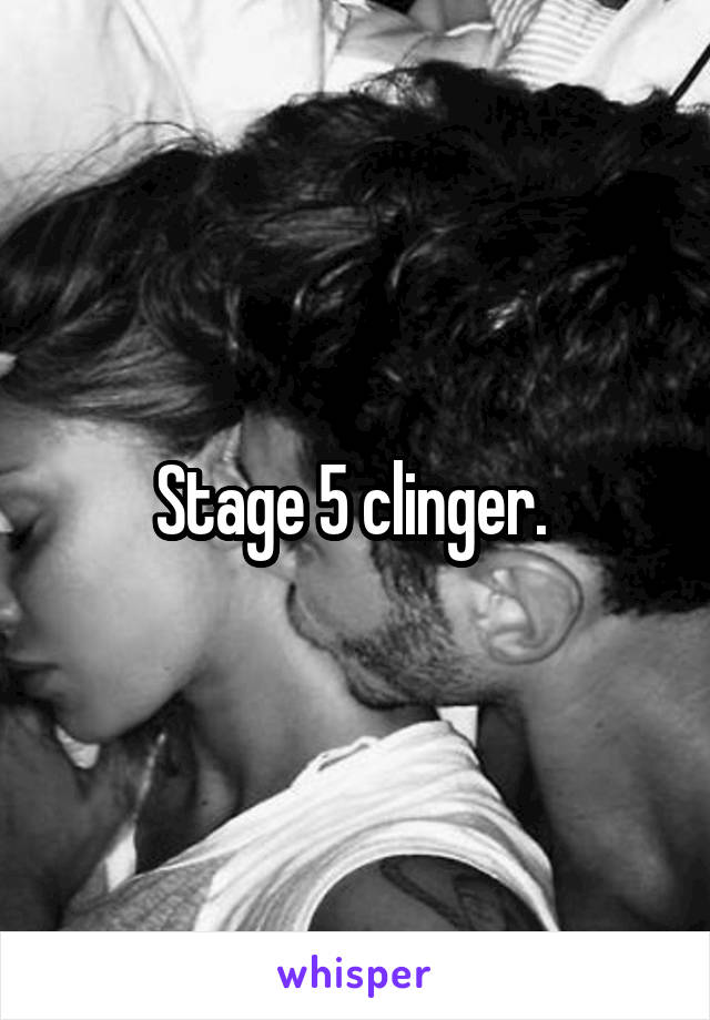 Stage 5 clinger. 