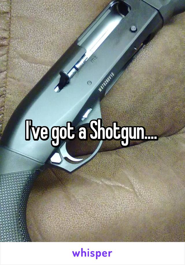 I've got a Shotgun.... 
