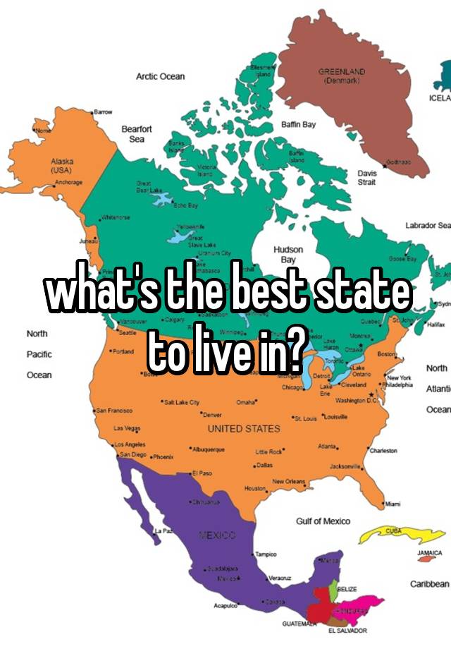 what's the best state to live in?