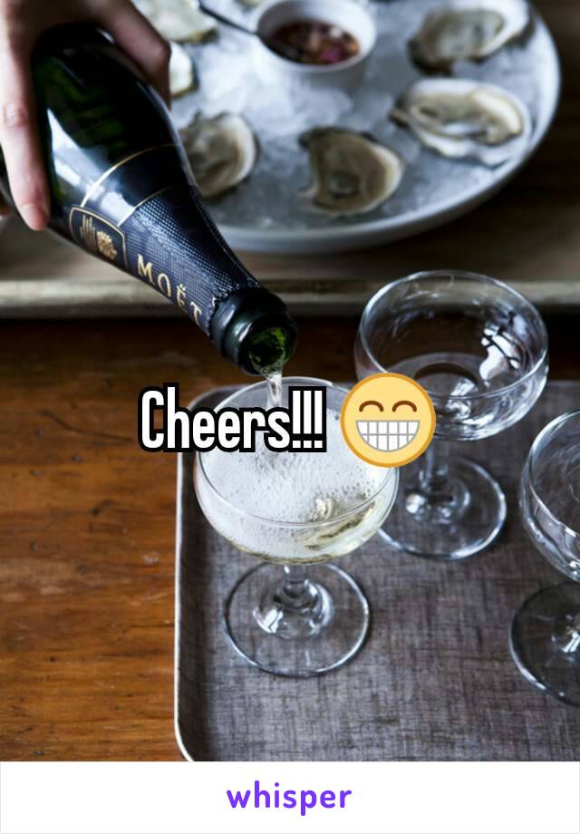 Cheers!!! 😁