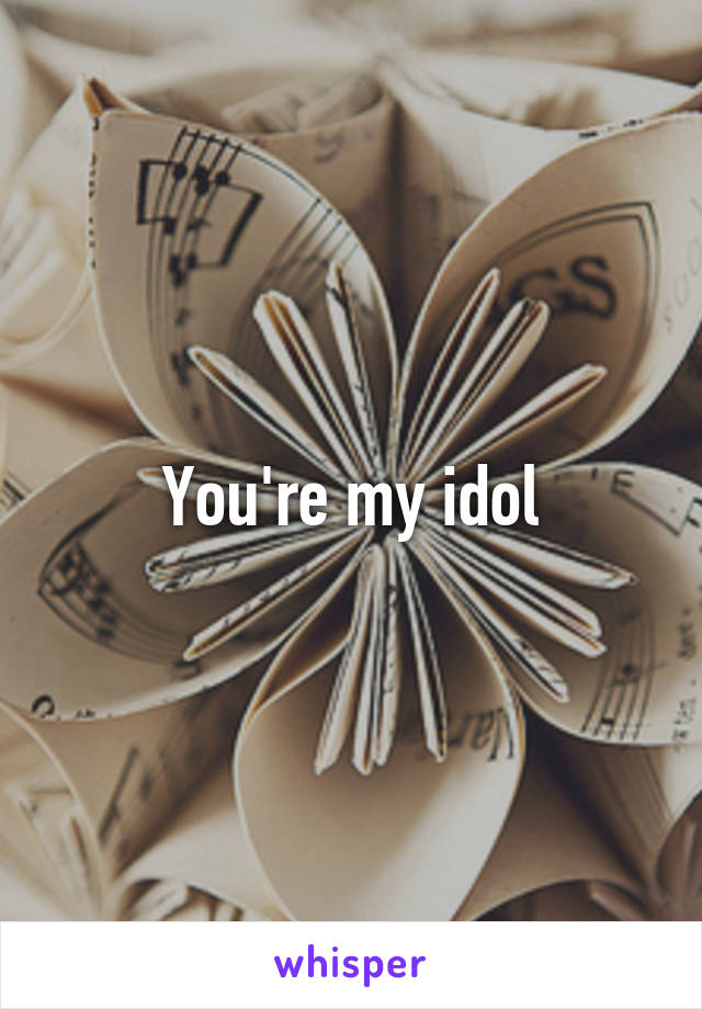 You're my idol