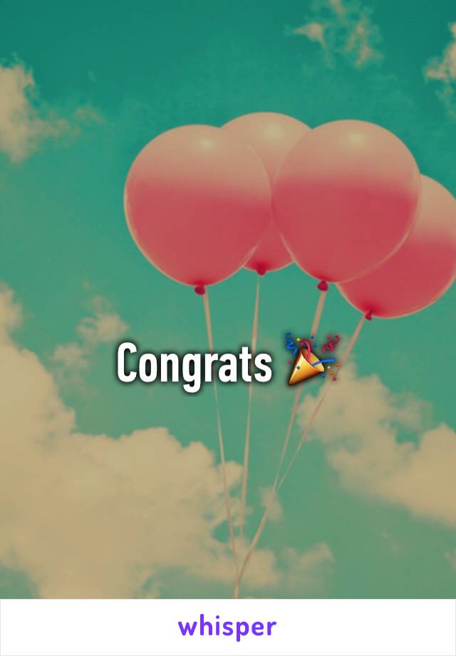 Congrats 🎉