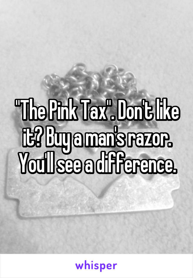 "The Pink Tax". Don't like it? Buy a man's razor. You'll see a difference.