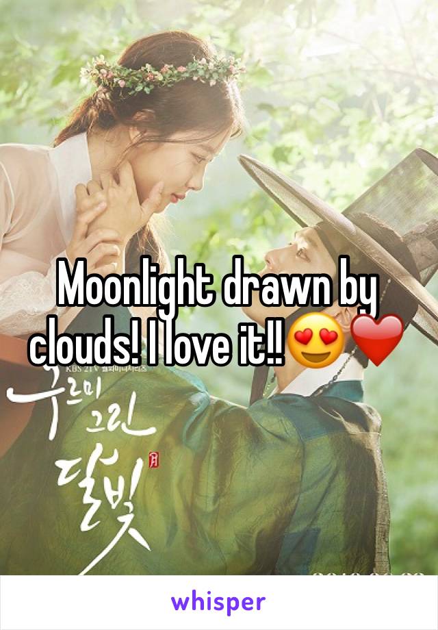 Moonlight drawn by clouds! I love it!!😍❤️