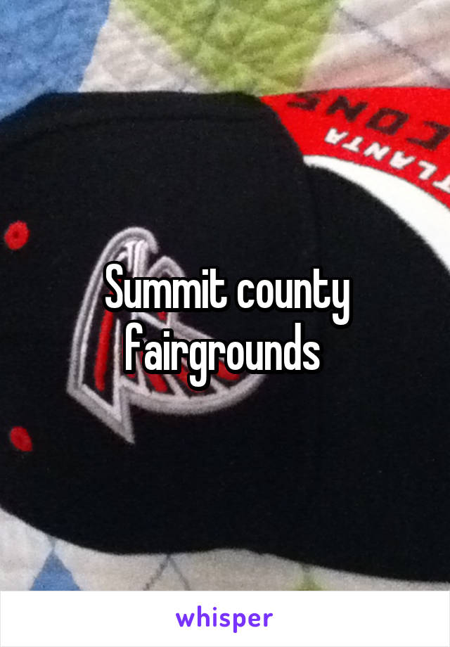 Summit county fairgrounds 